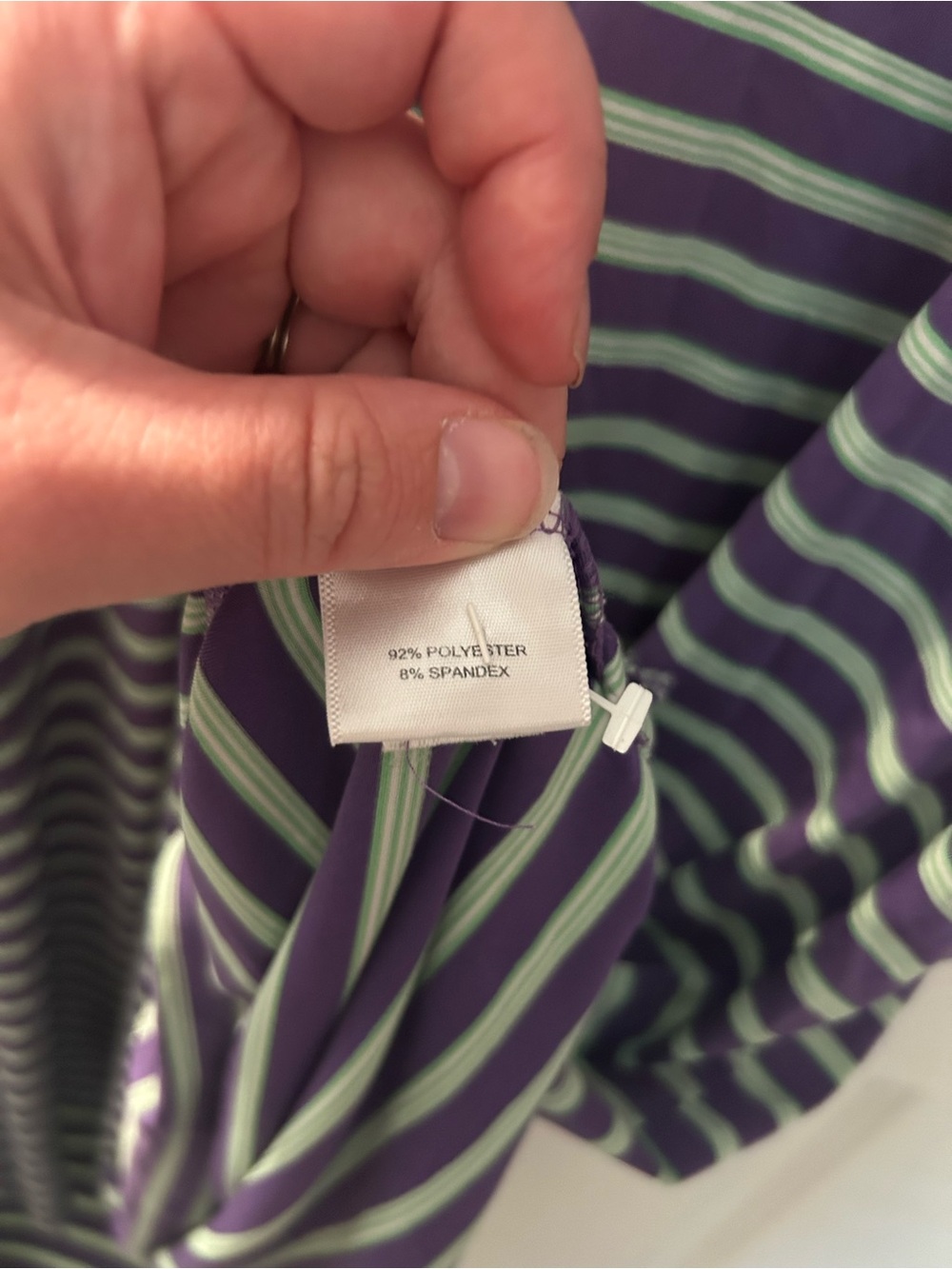 Peter Millar Purple Striped Polo Shirt sz XXL - Picture 4 of 5